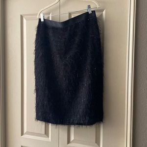 Gorgeous Black Eyelash Banana Republic skirt; size 12.